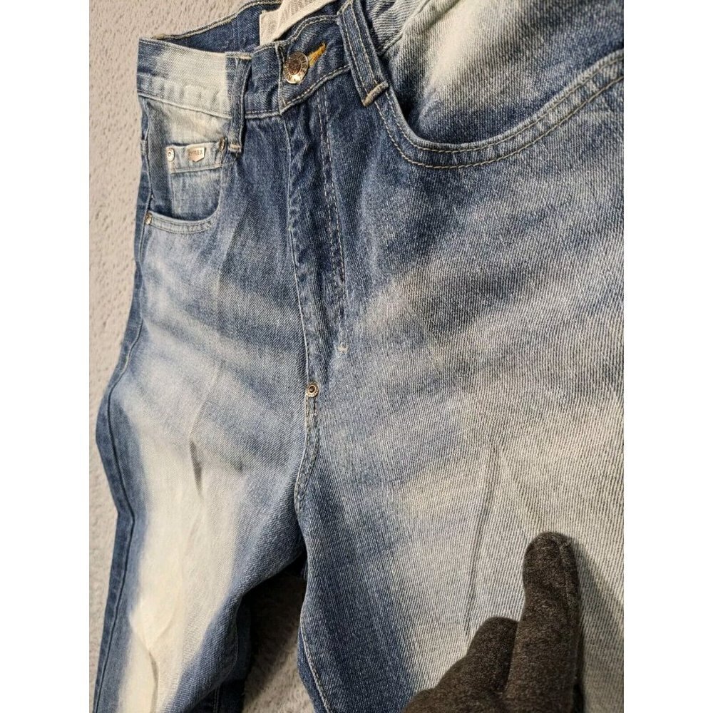 Avirex Jeans Mens 29x30 (Actual 27.5x29) Blue White Fade Wash Bleach - Picture 15 of 16